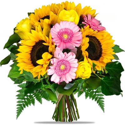 Sunflowers and mini Gerberas